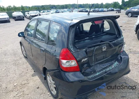 2008 Honda Fit Sport из США, поврежденный, VIN JHMGD37618S002398